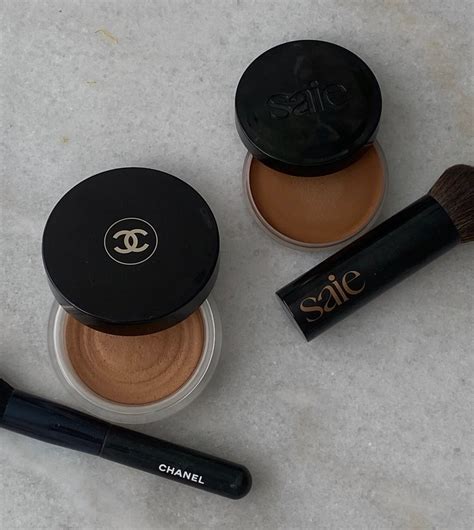 saie bronzer vs chanel|best bronzer for sunscreen.